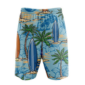 Shorts de sport pour hommes en polyester respirant avec logo personnalisé sur le devant et cordon de serrage – Vente en gros - Product Image 2