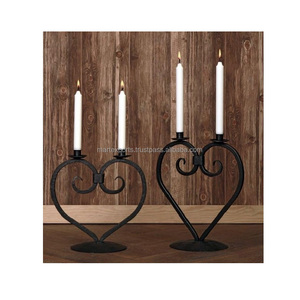 Support de bougie vintage moderne de luxe fait main en métal écologique, support de bougie chauffe-plat en fer pour centre de table de salle à manger, décoration festive pour la maison - Product Image 6