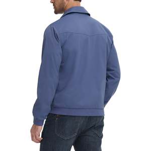 Asymmetric Men Softshell Jacket Quarter <b>Zip</b> Sport Coat Modern Fit Performance Athletic Active Outerwear Design - Product Image 2
