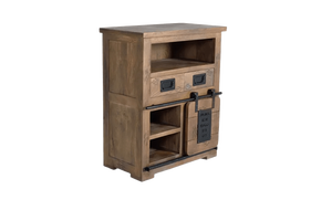 Mueble de Salón Pequeño de Madera de Mango Maciza de Estilo Industrial Vintage, Mueble de Cocina de Madera Maciza de Estilo Europeo - Product Image 4