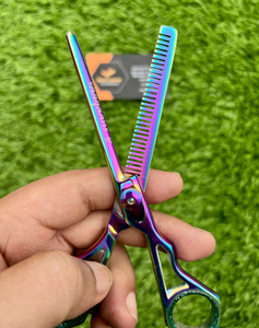 Ciseaux professionnels poignée en plastique de qualité supérieure ciseaux de rasage droits classiques ciseaux de coiffeur - Product Image 2