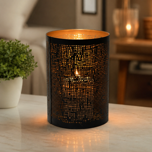 Porte-bougie décoratif en métal, lanterne pour bougie chauffe-plat, décoration d'intérieur, centre de table, éclairage romantique, cadeau pour mariage ou fête - Product Image 2