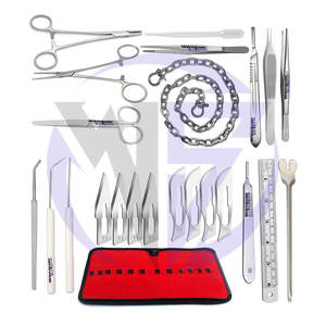 Kit de Disección Dental Quirúrgico Veterinario de 24 Piezas, Instrumentos Manuales de Acero Inoxidable Alemán, Certificación CE para Anatomía - Product Image 5