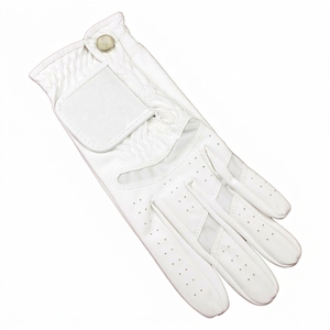 Dernier modèle OEM Gants de golf sportifs imperméables avec sangle de poignet réglable et fermeture auto-agrippante unisexe en cuir véritable respirant pour la main gauche - Product Image 4