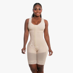 Body modellante contenitivo a compressione elevata da donna <span class=keywords><strong>con</strong></span> bustino e chiusura a spilla per uso quotidiano e post-chirurgico, per la pancia - Product Image 2