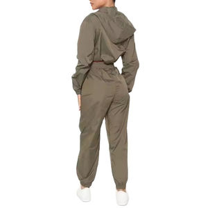 Ensemble de survêtement coupe-vent pour femme, nouveau style tendance, respirant, pour le cyclisme et la course à pied / Ensemble de survêtement coupe-vent et imperméable pour femme - Product Image 6