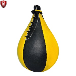 Ballon de vitesse de boxe suspendu en cuir PU, ballon de réflexe de boxe, sac de frappe anti-stress, équipement de boxe - Product Image 5