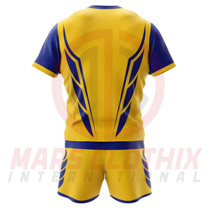 Meilleur fabricant d'équipements de football, ensembles d'uniformes de rugby respirants, écologiques et à séchage rapide, ensemble maillot et short de rugby - Product Image 2