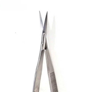 Ciseaux à cuticules professionnels en acier inoxydable à lame incurvée tranchante, manche en acier, logo personnalisé, pour soins des ongles, usage en salon, précision - Product Image 2