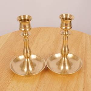 Porte-bougie en aluminium doré pour la maison, l'hôtel, décoration personnalisable, finition de qualité supérieure, support à bougie de haute qualité - Product Image 1