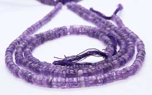 Cuentas facetadas de amatista africana natural de 5-6 mm, cuentas facetadas de amatista púrpura para la fabricación de joyería, suministros al por mayor. - Product Image 2