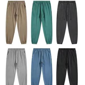Pantalon droit bleu pour femme, taille mi-haute, fermeture éclair, coupe décontractée, longueur complète, tricoté 100% polyester, rayé, anti-boulochage - Product Image 6