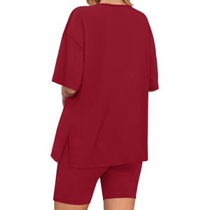 Stylish Wear <b>Tie</b> Dye <b>Set</b> For Women's Polyester Spandex Tending Product With Solid Color Breathable <b>Set</b> For Women's - Product Image 2