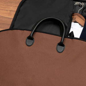 Sac à vêtements en polyester noir avec fermeture éclair et poignée pour le rangement à domicile 39,4 pouces 100 cm - Product Image 3