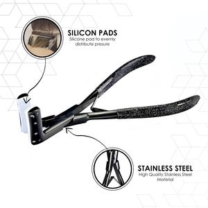 Herramientas para Extensiones de Cabello, Pinzas para Presionar Extensiones de Cabello con Cinta Adhesiva, Pinzas para Extensiones de Cabello con Microeslabones, Pinzas de Acero Inoxidable - Product Image 3