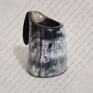 Authentique Chope Viking Faite à la Main en Corne de Bœuf Naturelle, Verre à Boire, Chope à Bière, Ale, Méad, Nouvelle Artisanat Populaire, Écologique, Vintage, Médiéval - Product Image 4