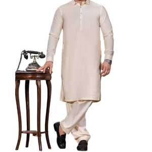 Kurta Shalwar décontracté pour homme de qualité supérieure, taille plus, fabriqué au Pakistan, taille personnalisée, coton/polyester, Shalwar Qameez - Product Image 1