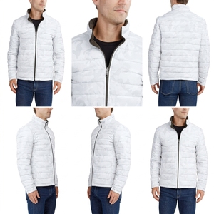 Blouson matelassé camouflage pour homme, col montant, fermeture éclair, manteau d'hiver décontracté léger, veste chauffante ajustée - Product Image 6