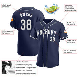 เสื้อเบสบอลแบบสั่งทำ OEM ลายพิมพ์แบบ Sublimation ปรับแต่งได้ 100% โพลีเอสเตอร์ เสื้อลำลองติดกระดุมด้านหน้า พร้อมชื่อทีมและหมายเลข เสื้อผ้ากีฬา - Product Image 4