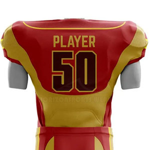 Uniforme de Fútbol Americano Personalizado, Servicio OEM, Tela 100% Poliéster de Alta Calidad, Transpirable, Ligero, Impresión por Transferencia de Calor - Product Image 5