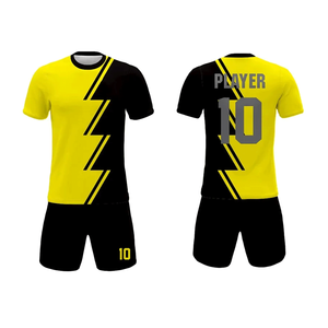 Service OEM, ensembles d'uniformes de football personnalisés avec logo pour hommes, 100% polyester, respirant, séchage rapide, prix bas - Product Image 2
