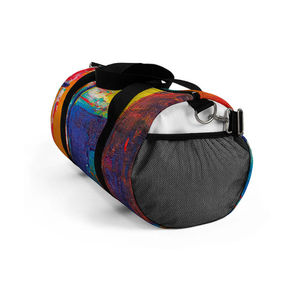 Top Trending Unisex Gym Duffel <b>Bag</b> Patchwork Pattern Polyester 20-<b>30L</b> Zipper Closure Adjustable Strap Soft Handle Durable Casual - Product Image 2