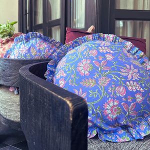 Fundas de Cojín Decorativas Redondas con Estampado Floral para el Hogar, Hotel, Estilo Interior Moderno, Funda de Almohada Decorativa de Polialgodón Premium - Product Image 1