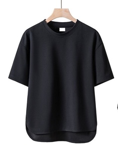 เสื้อยืดผ้าฝ้ายเนื้อนุ่ม ระบายอากาศดี สีพื้น แขนสั้น น้ำหนัก 180 กรัม สำหรับวัยรุ่น ฤดูร้อน ผลิตโดยโรงงาน BD ประเทศจีน รับผลิตแบบ OEM พร้อมปักโลโก้ตามสั่ง - Product Image 2