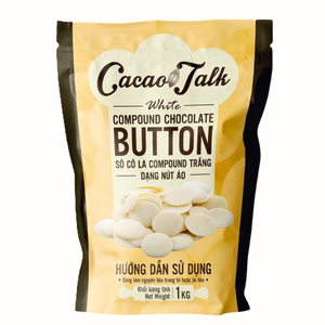 Botón de Chocolate Blanco Compuesto con Cacao para Repostería, Galletas, Bizcochos, HALAL, Precio al por Mayor OEM/ODM, Envío Directo Global - Product Image 1