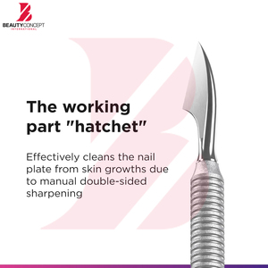 Herramienta Profesional de Manicura, Limpiador y Empujador de Doble Punta, Acero Inoxidable, Agarre Ergonómico, Resistente a la Corrosión - Product Image 4