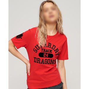 Camisetas Casuales de Mujer con Estampado y Bordado, Algodón Premium, Tallas Grandes, Fabricante OEM, Marcas de Moda, Pedidos al por Mayor - Product Image 1