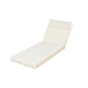 Cuscini per Sedia Reclinabile da Esterno in Schiuma ad Alta Densità con Poggiatesta, Resistenti alle Intemperie - Product Image 1