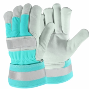 Guantes de Seguridad Industriales Canadienses de Cuero Florido Fluorescente de Grano Grueso, Textura Lisa, Ajuste Cómodo para la Mano, Certificación CE - Product Image 3