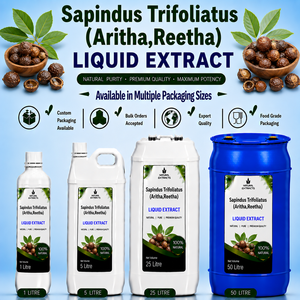 Sapindus Trifoliatus Liquid Extract Aritha Reetha <b>Herbal</b> <b>Supplement</b> Natural Plant Extract Oral Liquid Bulk Packaging India - Product Image 1