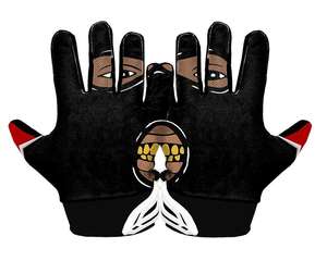 Gants de football américain Lite Performance avec grip adhérent pour receveur et ajustement sûr en spandex pour les joueurs aux meilleurs prix de gros - Product Image 5