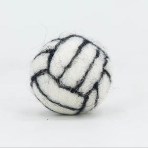 Pelota de Voleibol de Fieltro de Lana a Granel, Hecha a Mano, Negra y Blanca, Educativa, para Niños, Juguete Ético de Comercio Justo, Venta al por Mayor - Product Image 1