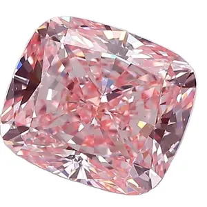 CUSHION MODIFIED BRILLIANT Diamond 4.55 CARATS FANCY INTENSE PINK COLOR VS1 LAB GROWN IGI CERTIFIED 574355050