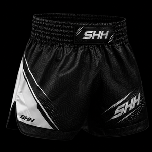 Pantalones Cortos Deportivos SHH de Alto Rendimiento para MMA, con Logotipo Frontal, Transpirables, de Secado Rápido y Elásticos, para Boxeo, MMA y <span class=keywords><strong>Entrenamiento</strong></span> de <span class=keywords><strong>Artes</strong></span> <span class=keywords><strong>Marciales</strong></span> <span class=keywords><strong>Mixtas</strong></span> - Product Image 1