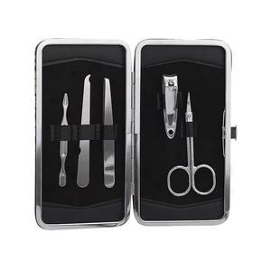 Kit de manucure en acier inoxydable avec coupe-ongles, ciseaux, pinces, dans un étui, ensemble de manucure portable pour adultes, style classique - Product Image 5