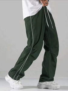 Knitted Nylon/<b>Spandex</b> Fabrics Drawstring Midweight Men's <b>Pants</b> & Trousers Loose Casual Men's Joggers <b>Pants</b> - Product Image 5