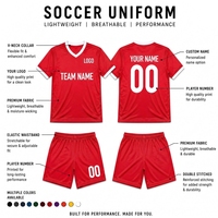 Maillot de football personnalisé pour homme, manches courtes, en polyester anti-humidité, uniforme de football, vêtements d'équipe, impression nom et numéro, OEM
