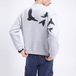Men's New Design Breathable Winter Sweatshirts 100% Cotton Fleece Fashionable Outdoor Printed Custom Logo Sweatshirt - Product Image 3