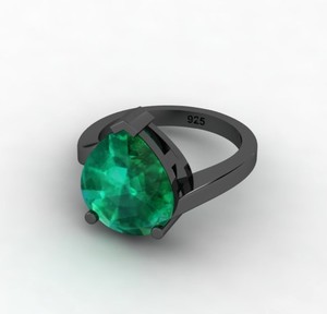 Best Selling 18K Gold Plated 925 <b>Silver</b> 8x10mm Pear Cut <b>Emerald</b> Quartz Gemstone Prong Set Engagement <b>Ring</b> Fine Jewelry For Women - Product Image 3
