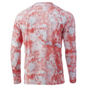 Men's Full Sleeve Camouflage Fishing Shirt Moisture-Wicking Polyester Summer Outdoor Wear - Product Image 6