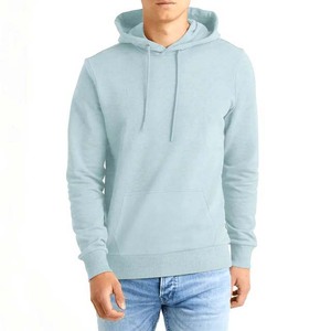 Sudadera con Capucha para Hombre, Color Azul Claro, Estilo Urbano, Material de Algodón, Manga Larga - Product Image 1