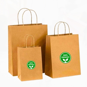 Bolsa de Papel Kraft Simple con Asas Retorcidas |   11412 Pulgadas |   Marrón |   Bolsa de Compras Reutilizable y Reciclable Ecológica para Supermercado - Product Image 4