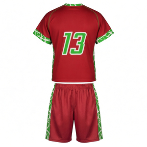 Uniformes de lacrosse pour adultes respirants de haute qualité, ensemble maillot et short unisexe, taille personnalisée, polyester léger, personnalisable - Product Image 2