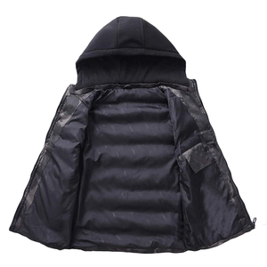 New Design Fashion Winter Custom Puffer <b>Vest</b> Winter Warm Stand Collar Polyester <b>Men</b> <b>Vest</b> Sleeveless Breathable Puffer Jackets - Product Image 3