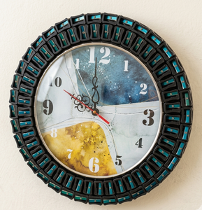 Round Handmade Decorative <b>Wall</b> <b>Clock</b> Creative Pencil Sharpener Style Home Decor - Product Image 4