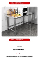 Vente Directe d'Usine de Plans de Travail de Cuisine Professionnels en Acier Inoxydable Table de Travail en Acier Inoxydable